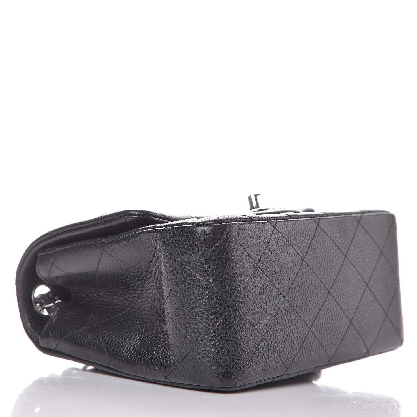 Caviar Quilted Mini Square Flap Black