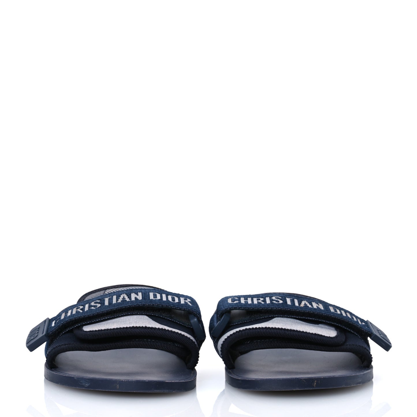 Technical Stretch Fabric Camouflage Dio(r)evolution Slide Sandals 39 Deep Blue