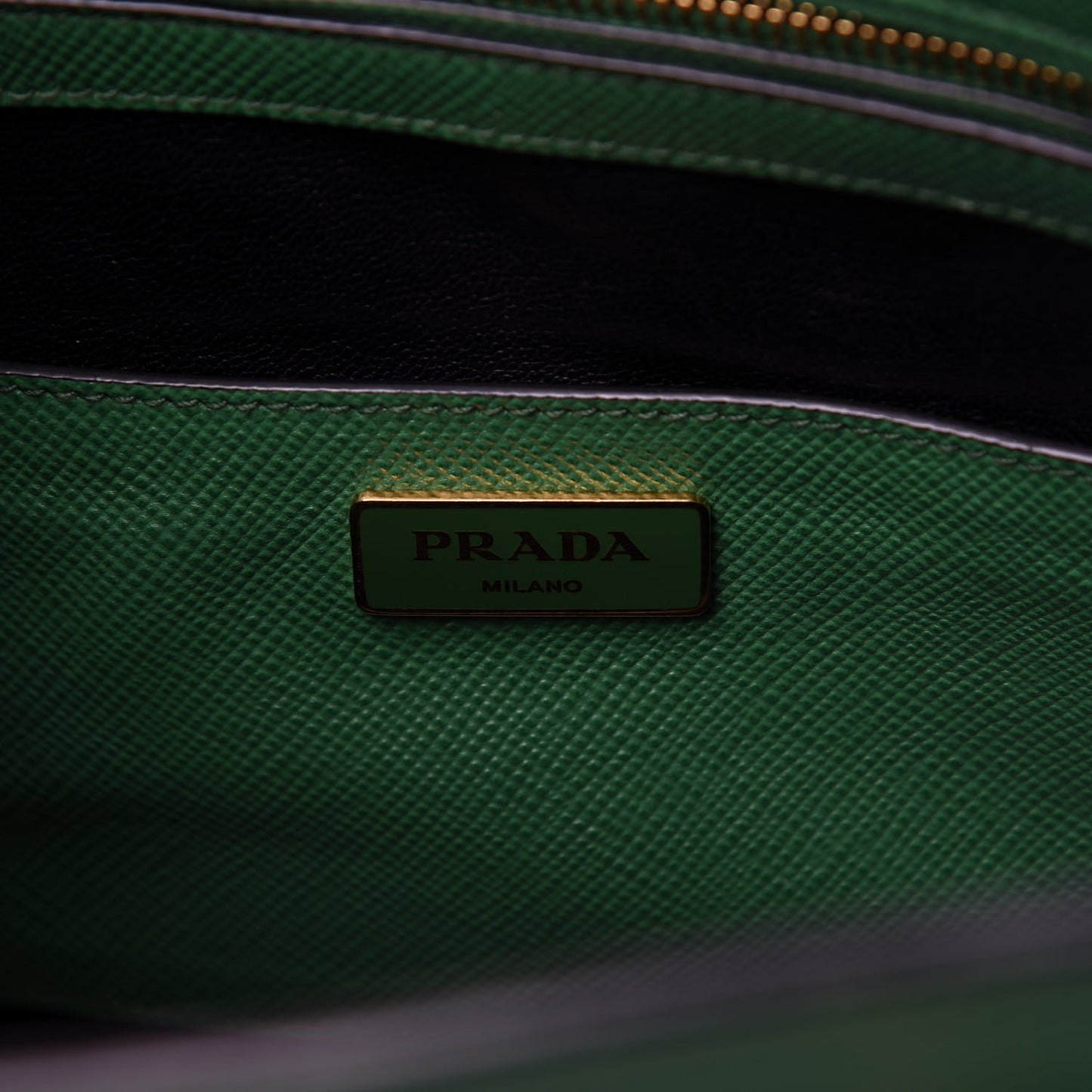 Saffiano Studded Bijou Tote Verde