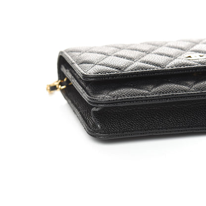 Chanel Caviar Quilted Wallet On Chain WOC Black 9 of 11