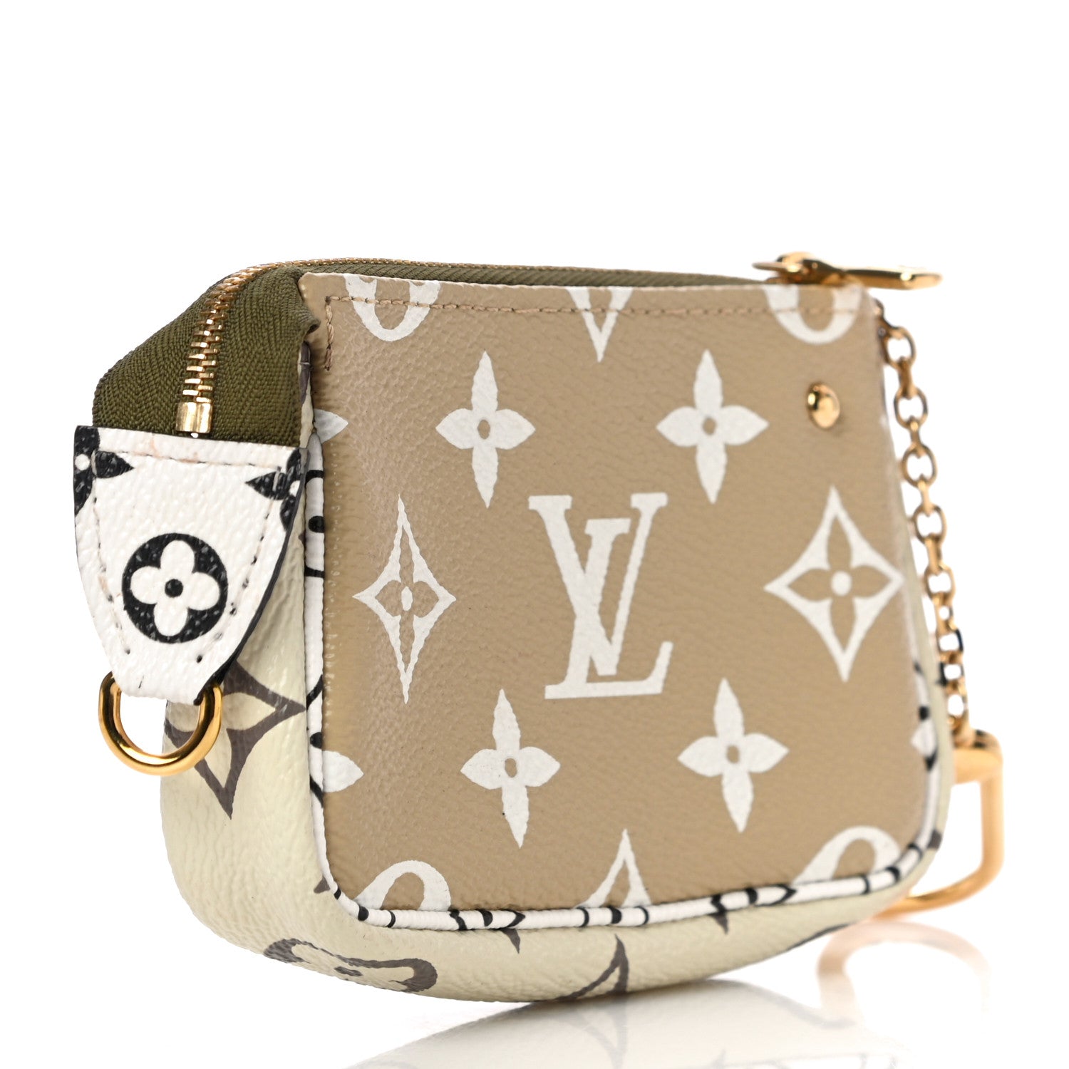 Louis Vuitton Monogram Giant Micro Pochette Accessories Kaki White 3 of 9