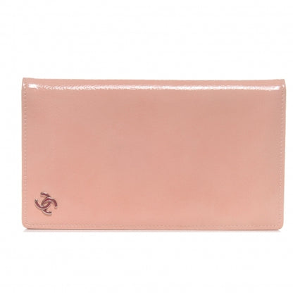 Chanel CC Patent Passport Wallet Pink 1 of 9