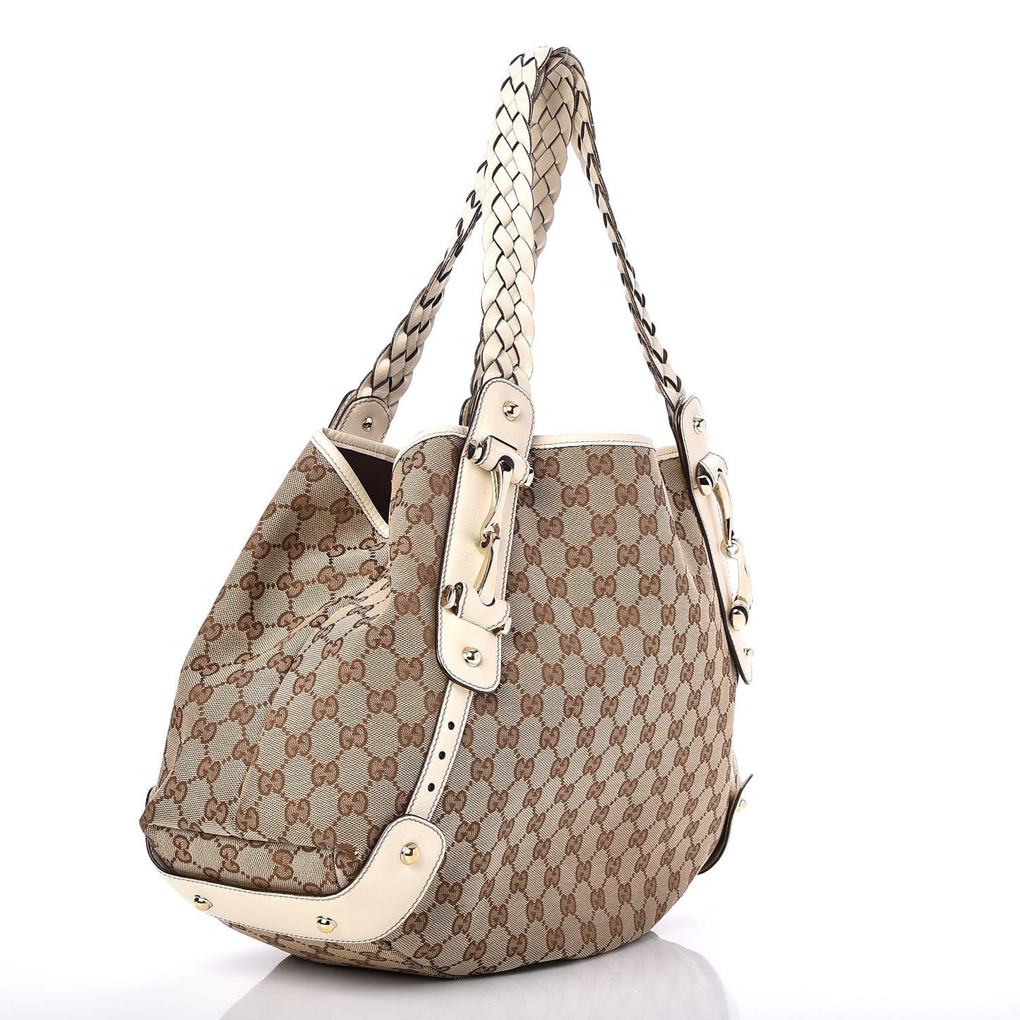 Monogram Medium Pelham Shoulder Bag Off White