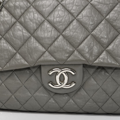 Chanel Washed Lambskin Quilted Maxi Chain Around Flap Taupe 12 of 12