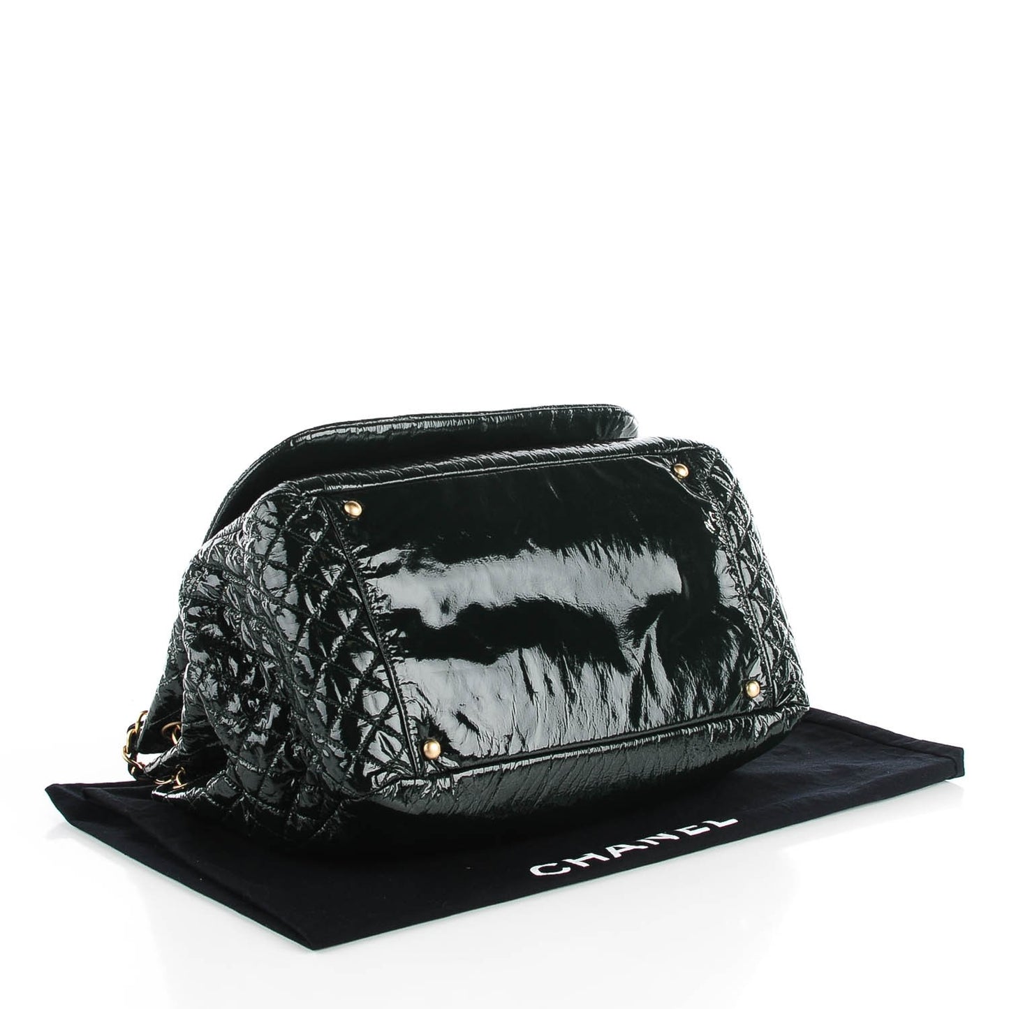 Vinyl Rock and Chain XL Flap Dark Green
