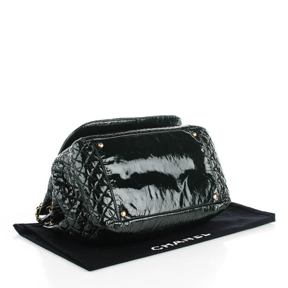 Chanel Vinyl Rock and Chain XL Flap Dark Green 4 of 7