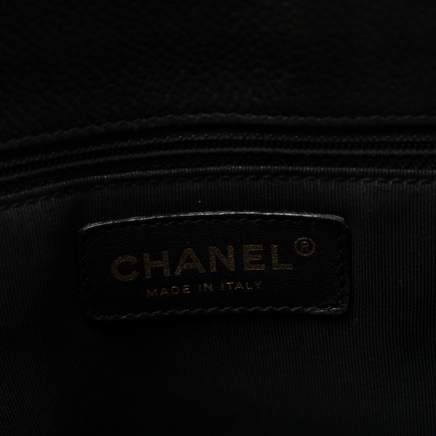 Calfskin Cerf Executive Shopper Tote Black