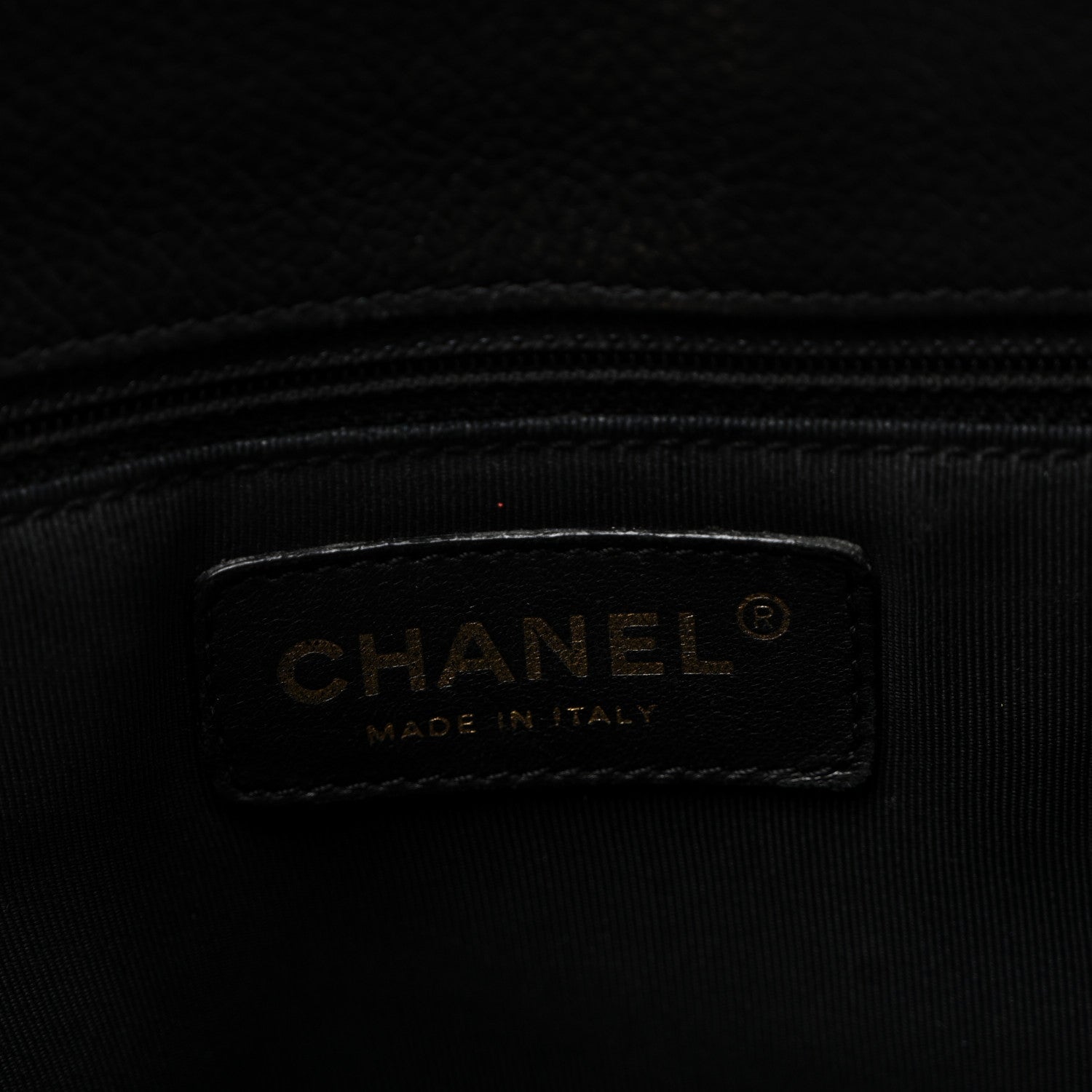 Chanel Calfskin Cerf Executive Shopper Tote Black 6 of 10