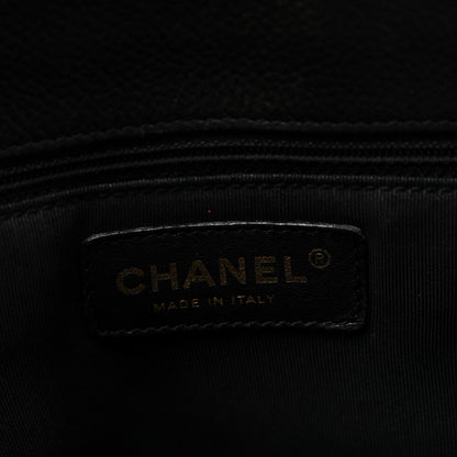 Chanel Calfskin Cerf Executive Shopper Tote Black 6 of 10
