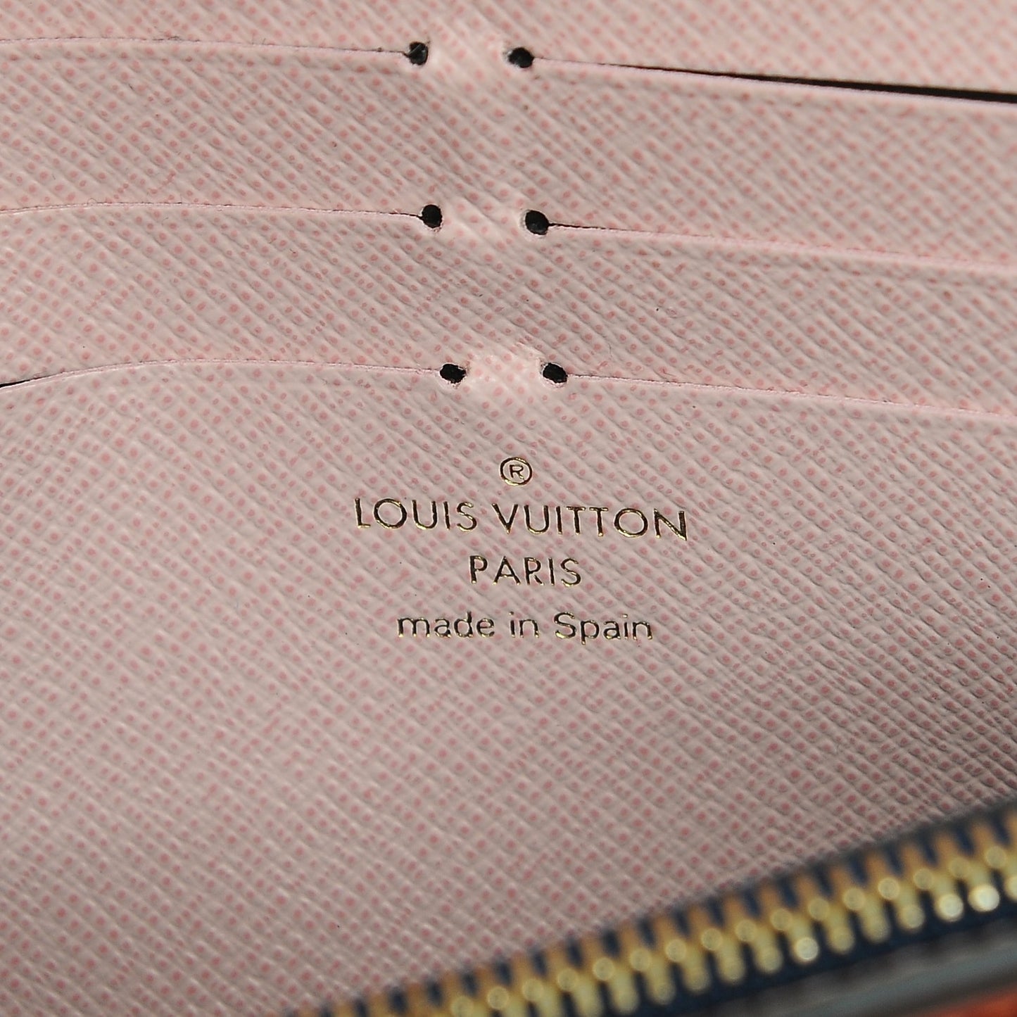 Monogram Jeanne Wallet Rose Ballerine