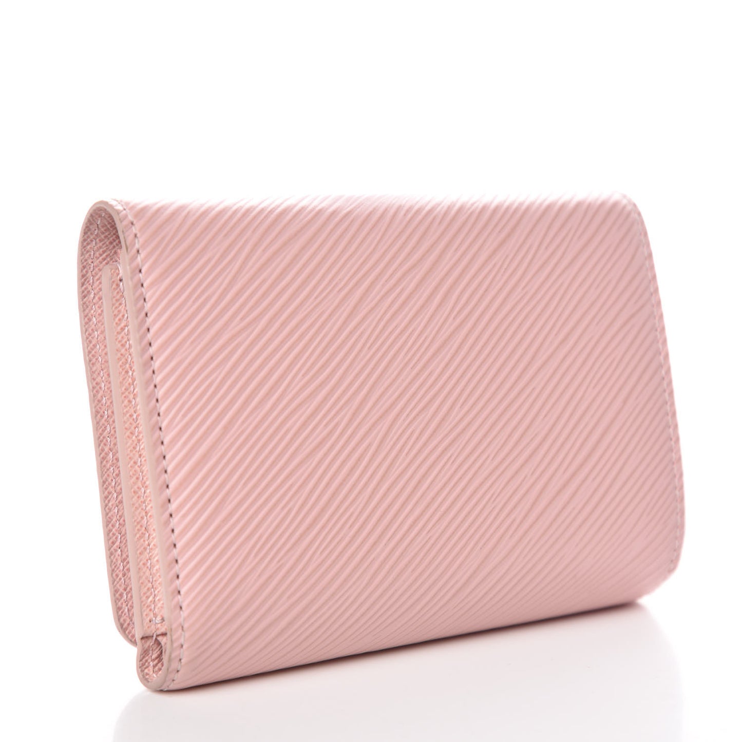 Epi Twist Compact Wallet Rose Ballerine