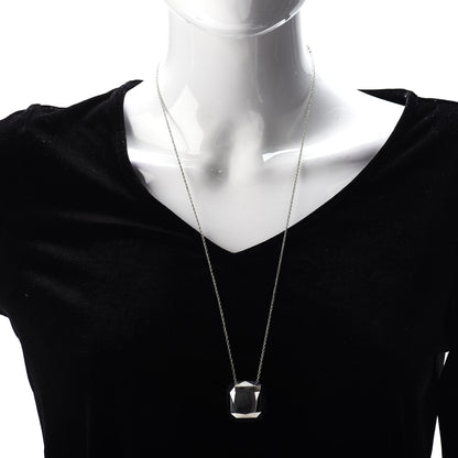Tiffany Sterling Silver Solid Elsa Peretti Diamond Shaped Pendant Necklace 2 of 5