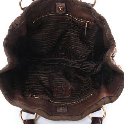 Prada Tessuto Nylon Gaufre Tote Corinto 4 of 6