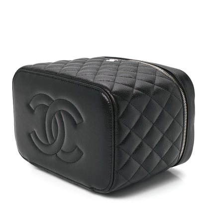 Chanel Caviar Quilted Large Vanity Pouch Black 11 of 11