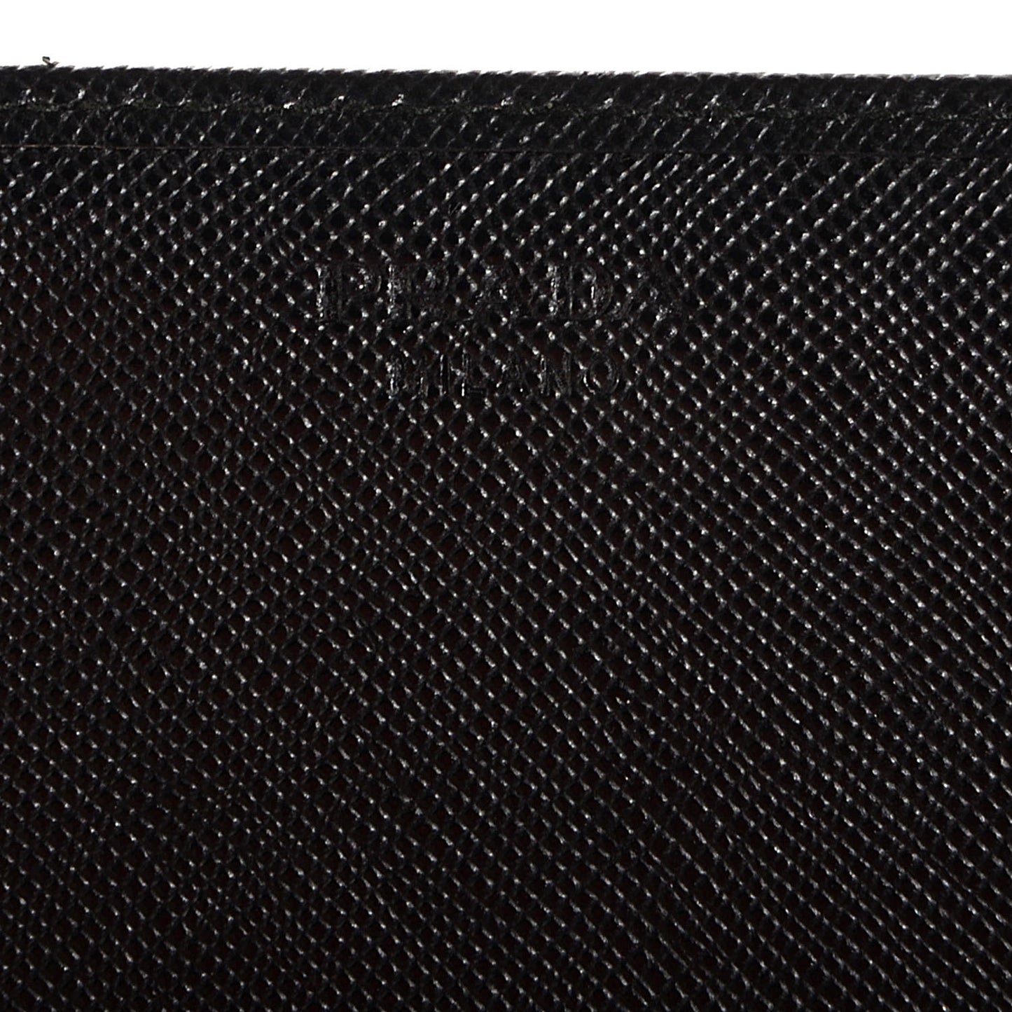 Saffiano Metal Continental Flap Wallet Nero Black