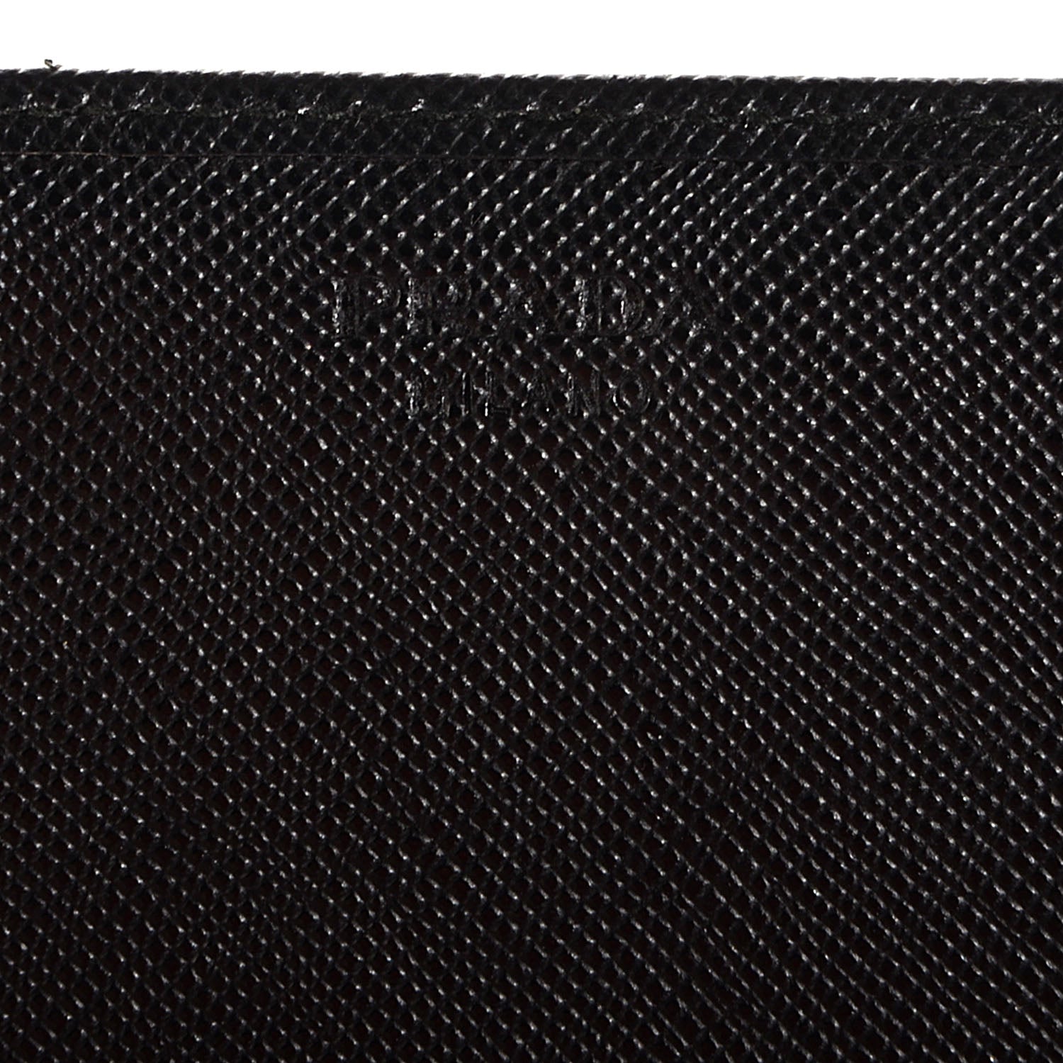 Prada Saffiano Metal Continental Flap Wallet Nero Black 5 of 8