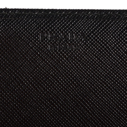 Prada Saffiano Metal Continental Flap Wallet Nero Black 5 of 8