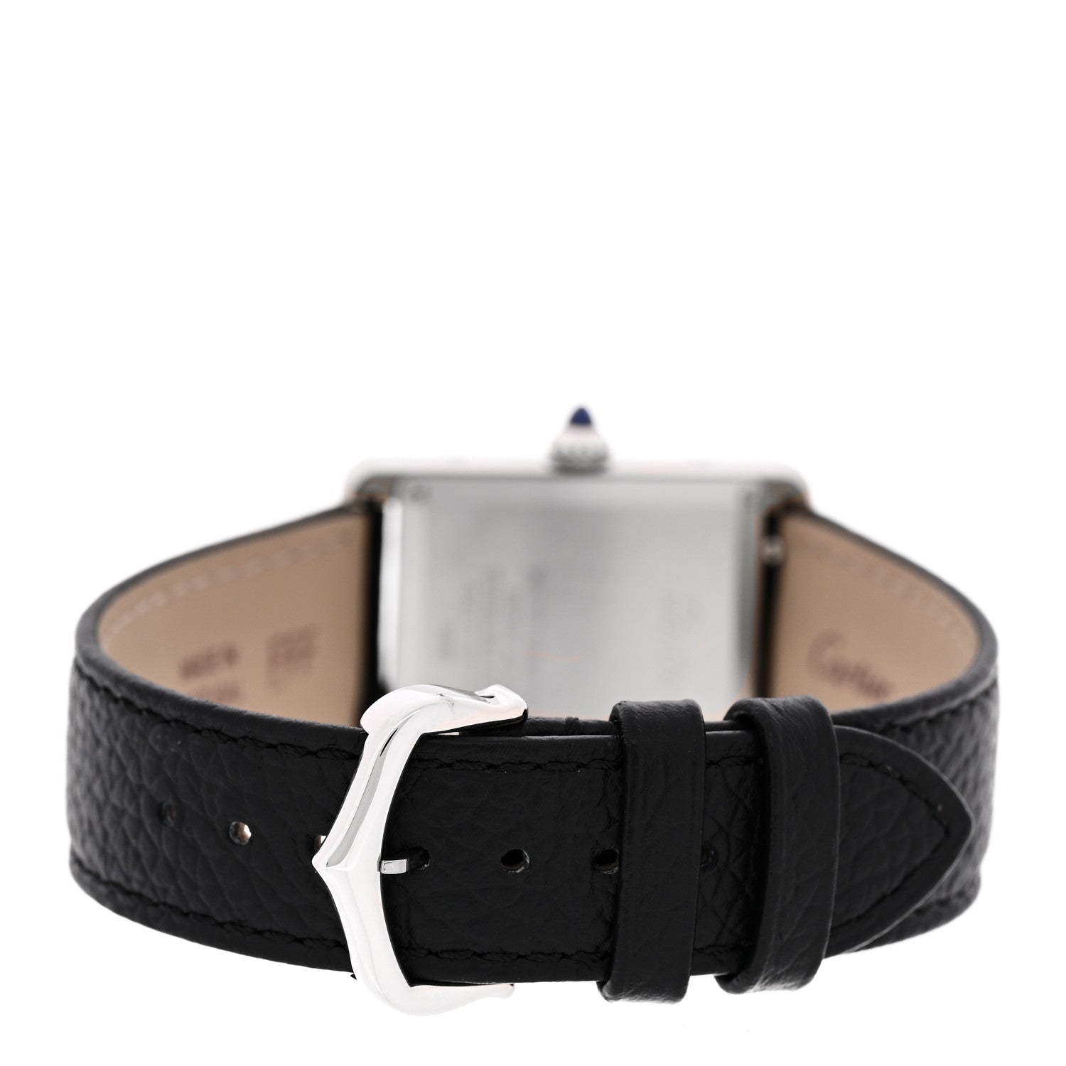 Cartier Stainless Steel Calfskin 25mm Must de Cartier Tank Quartz Watch 3 of 5