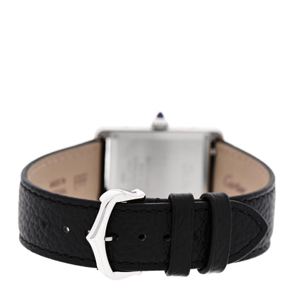 Cartier Stainless Steel Calfskin 25mm Must de Cartier Tank Quartz Watch 3 of 5