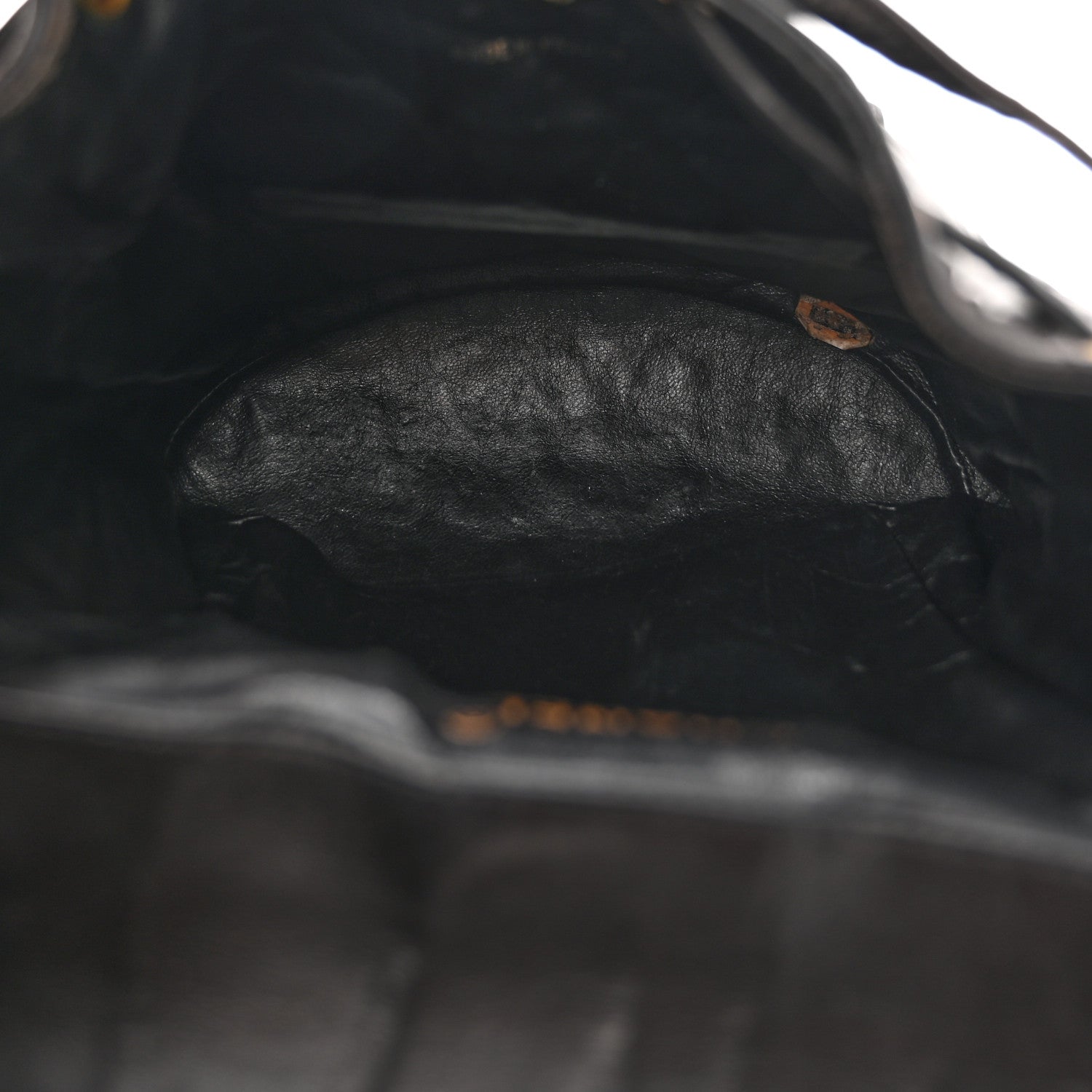 Chanel Lambskin Quilted Drawstring Backpack Black 5 of 13