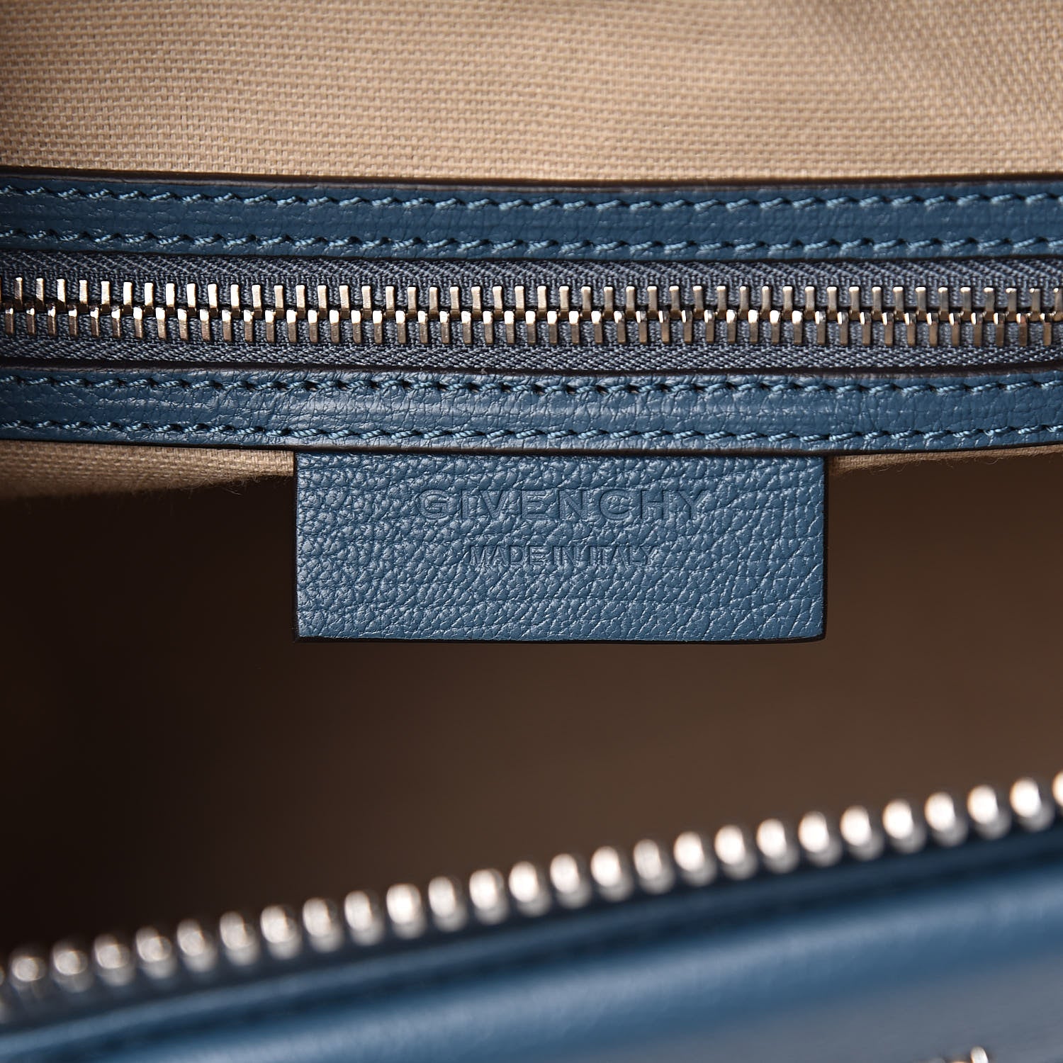 Givenchy Sugar Goatskin Small Antigona Oil Blue 6 of 11