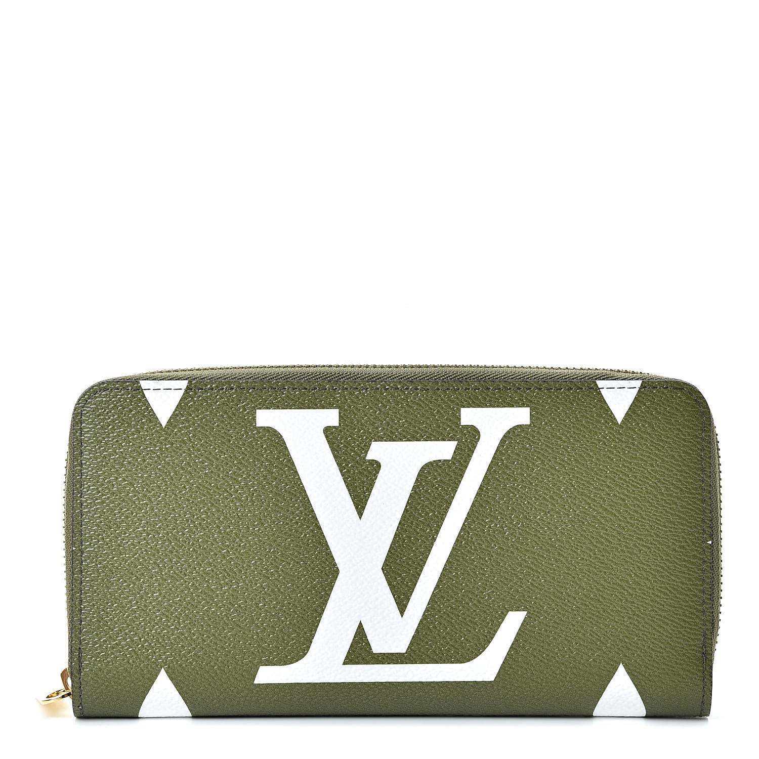 Louis Vuitton Monogram Giant Zippy Wallet Kaki White 1 of 8
