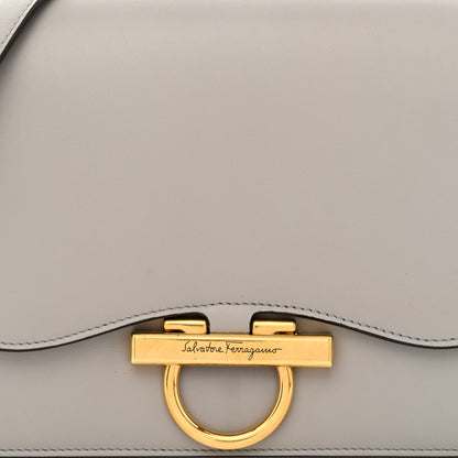 Salvatore Ferragamo Calfskin Joanne Crossbody Pale Grey 8 of 11