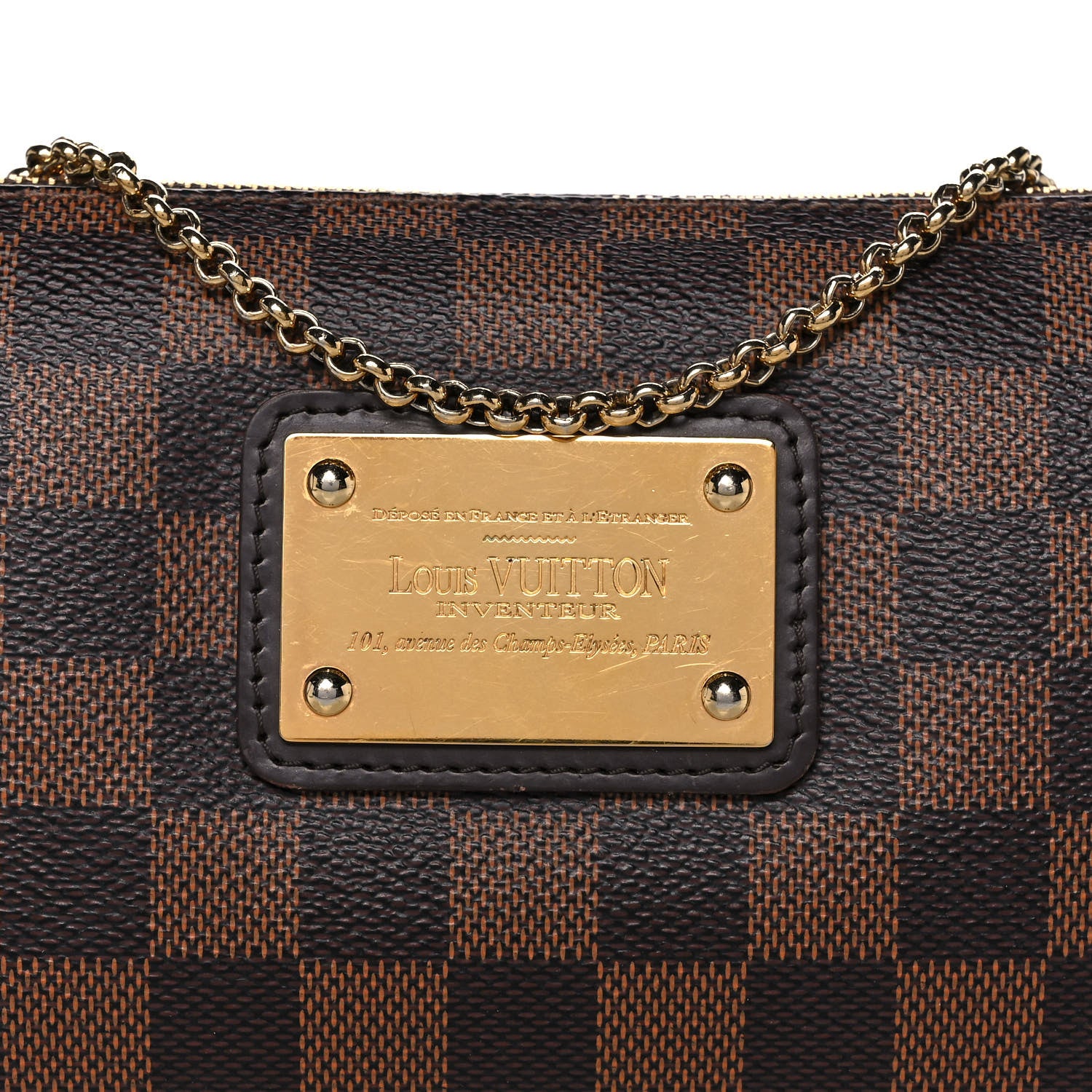 Louis Vuitton Damier Ebene Eva Clutch 7 of 9