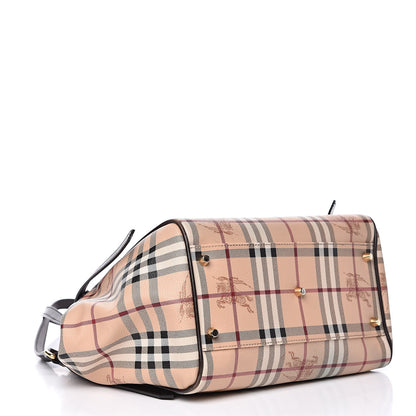 Burberry Haymarket Check Small Canterbury Tote Chocolate 4 of 13