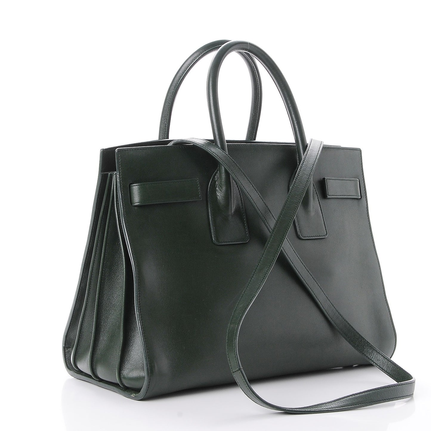 Calfskin Small Sac De Jour Dark Green