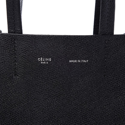 Celine Grained Calfskin Small Vertical Cabas Black 7 of 9