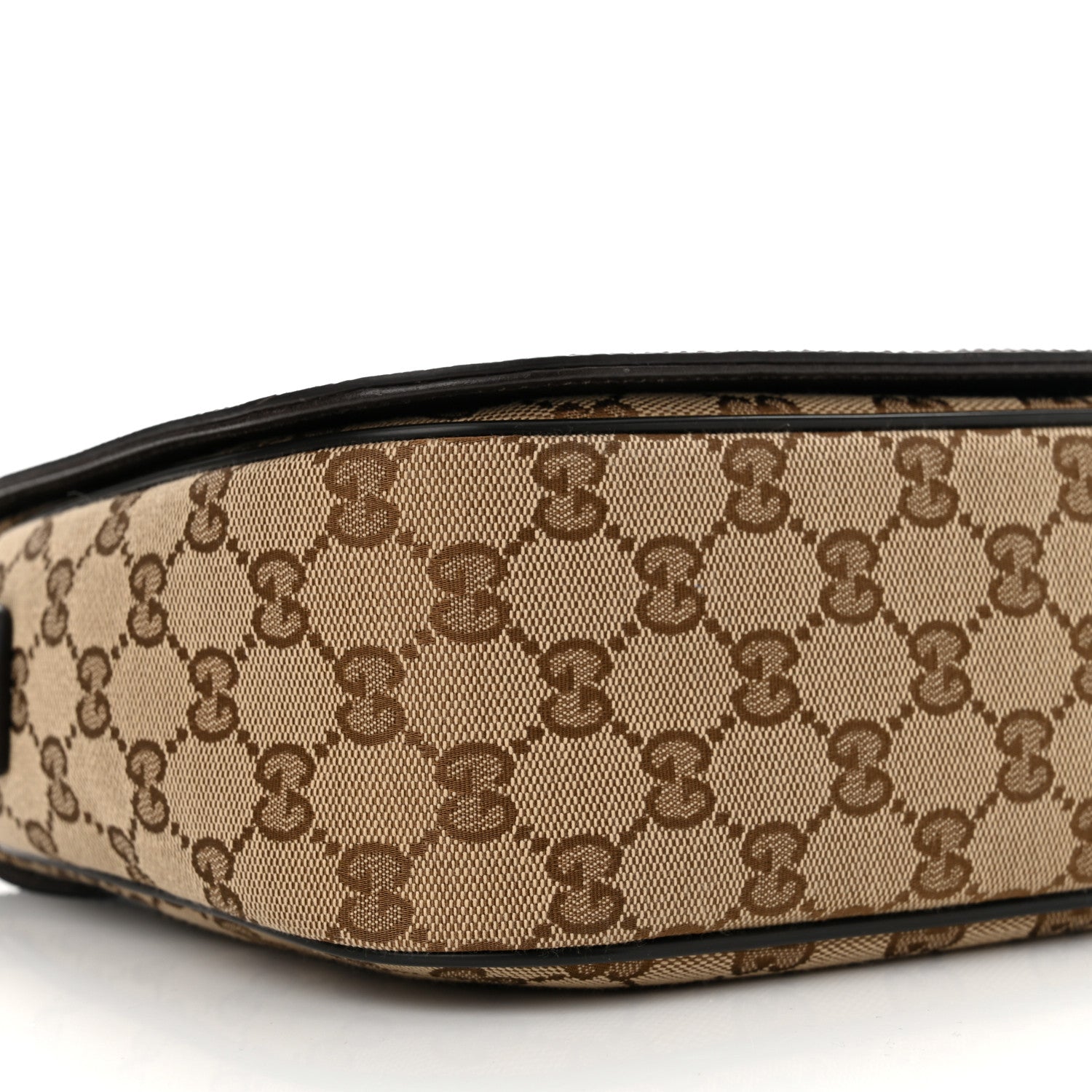 Gucci Monogram Flap Messenger Bag Beige Dark Brown 9 of 10
