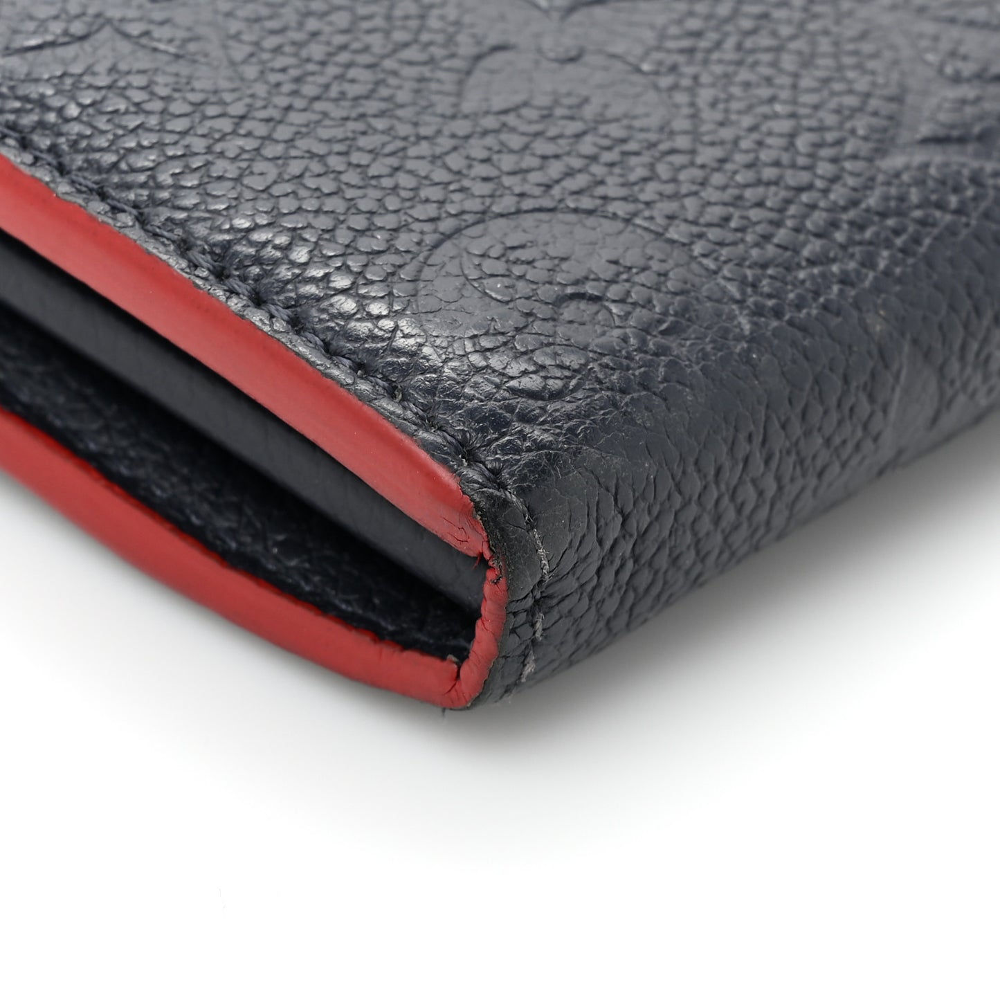 Empreinte Sarah Wallet NM Marine Rouge