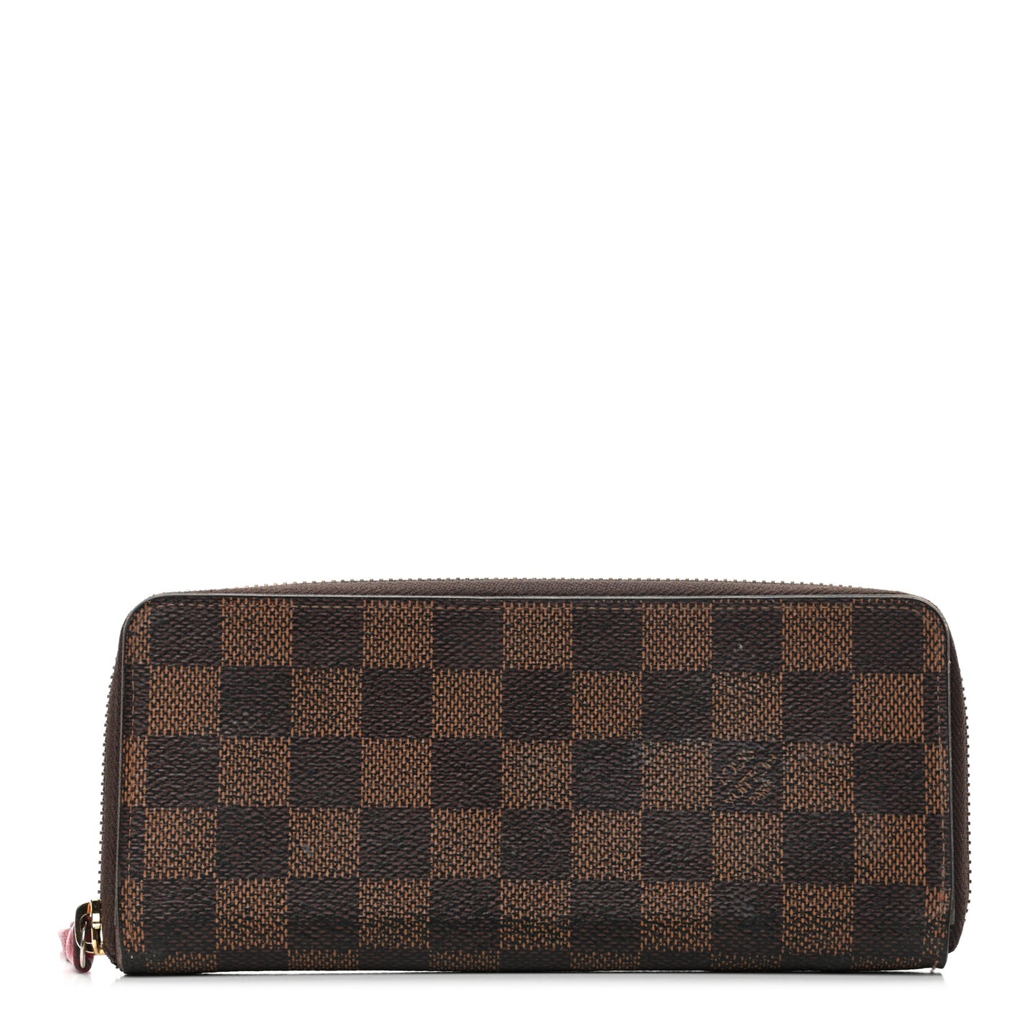 Damier Ebene Clemence Wallet Cherry