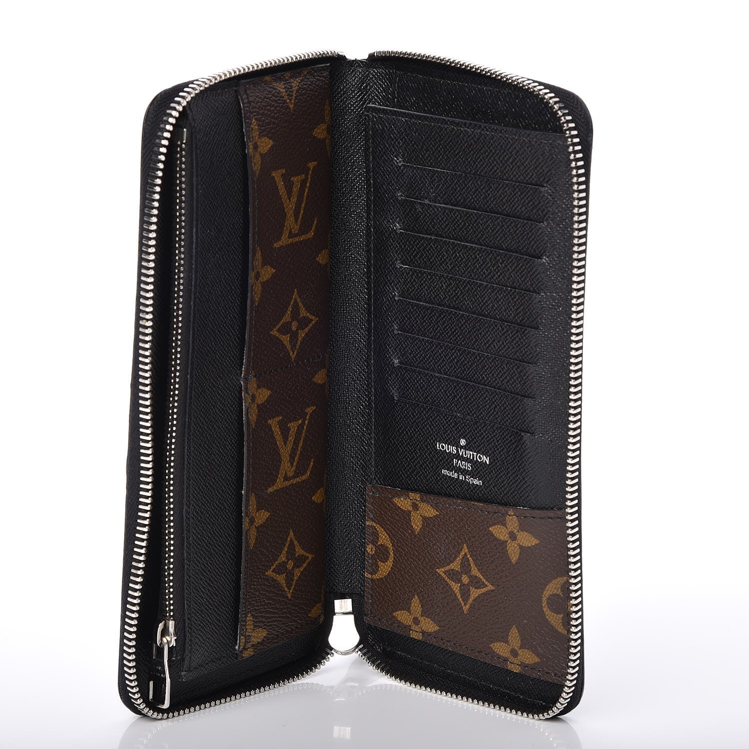 Louis Vuitton Monogram Macassar Vertical Zippy Wallet 5 of 6