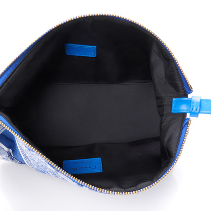 Christian Dior Technical Fabric Toile De Jouy DiorTravel Nomad Pouch Fluorescent Blue 5 of 10