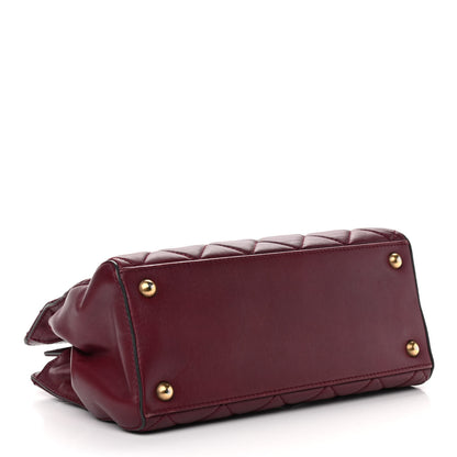 Chanel Calfskin Perfect Edge Small Tote Burgundy 4 of 10