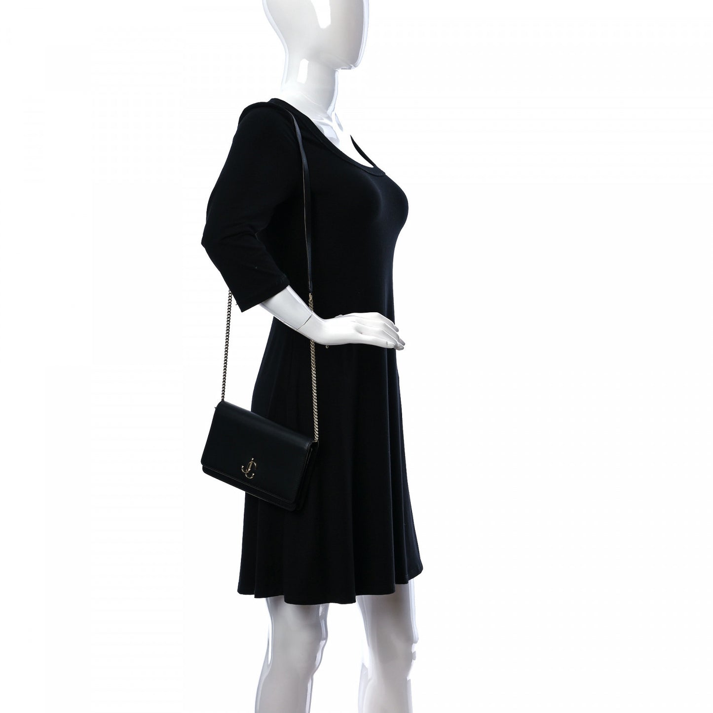 Smooth Calfskin Mini Palace Crossbody Black