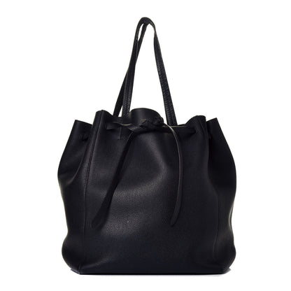 Celine Soft Grained Calfskin Medium Belt Cabas Phantom Black 1 of 9