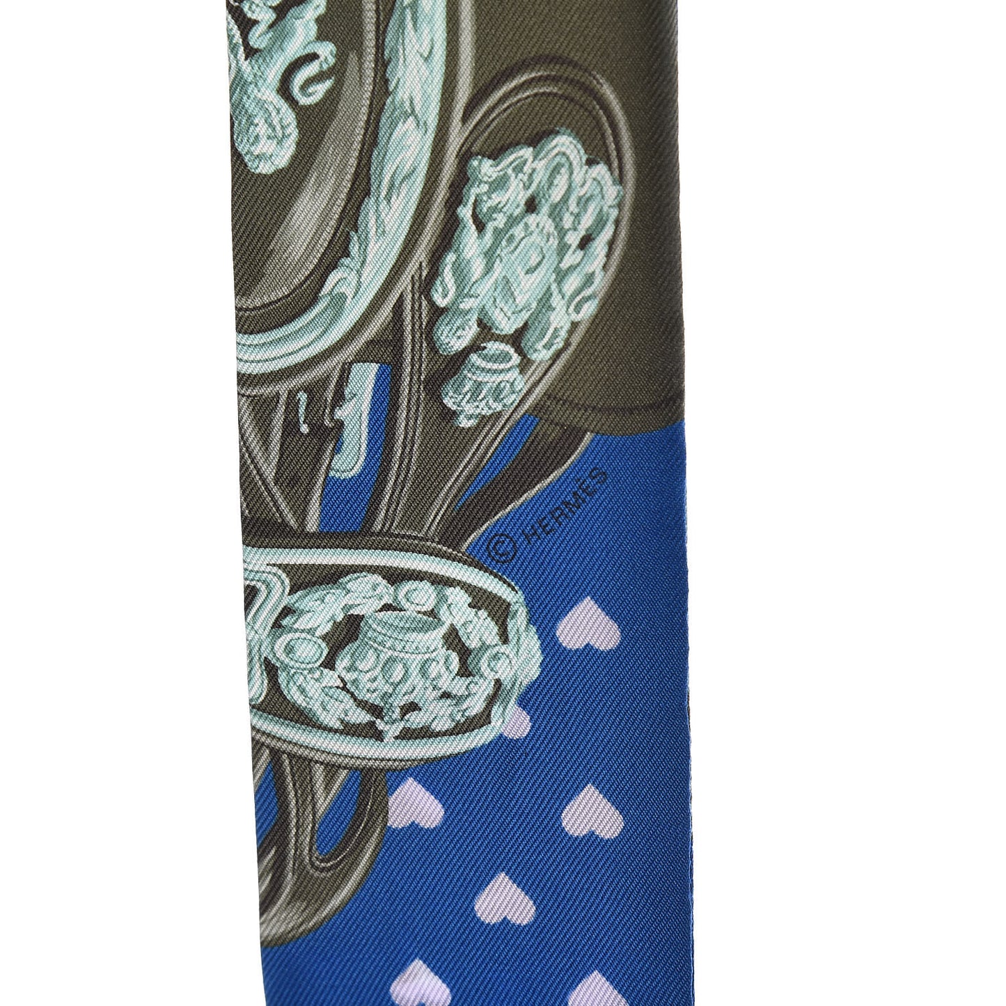 Silk Brides De Gala Love Twilly Cobalt Kaki Turquoise