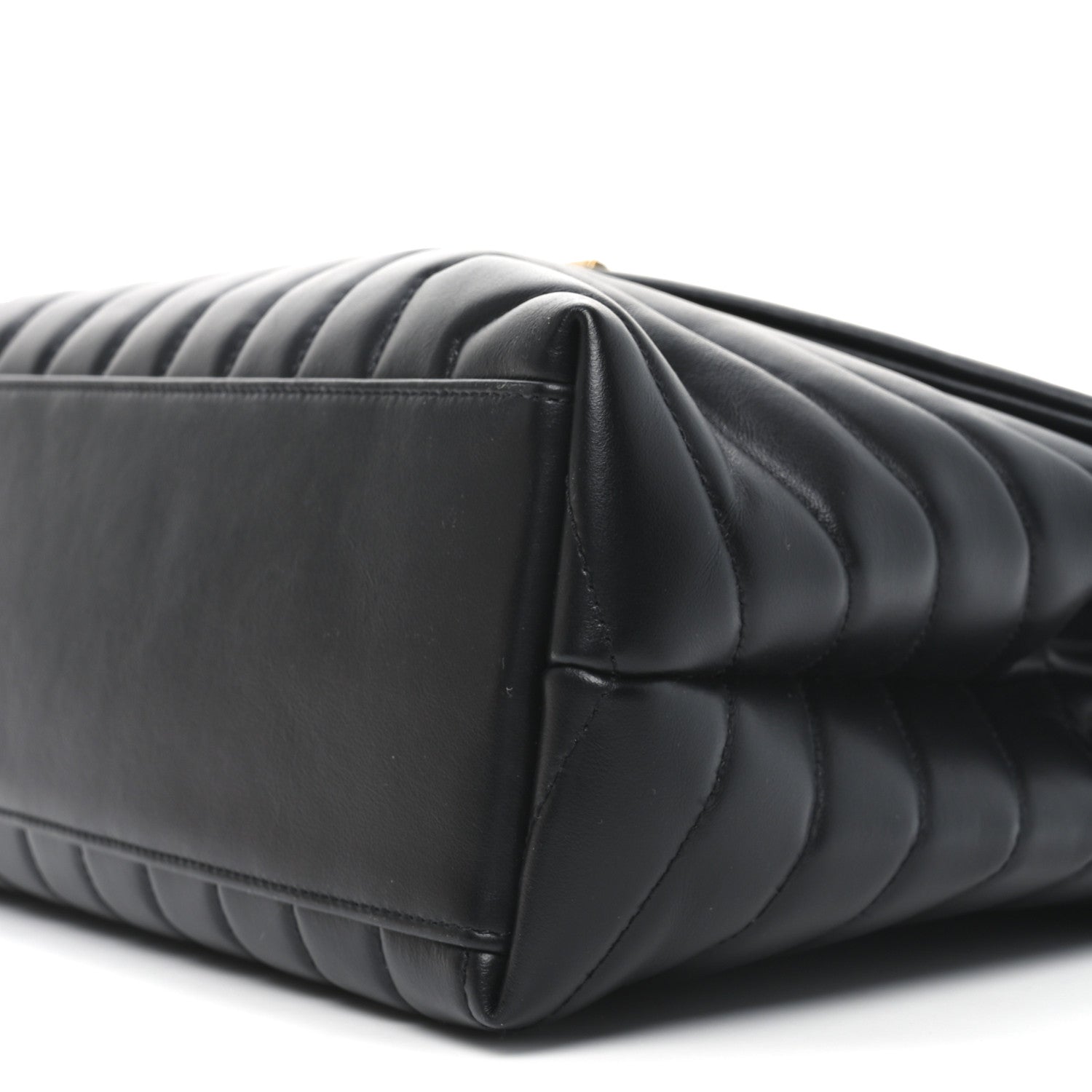 Saint Laurent Calfskin Y Quilted Monogram Medium Loulou Chain Satchel Black 10 of 10