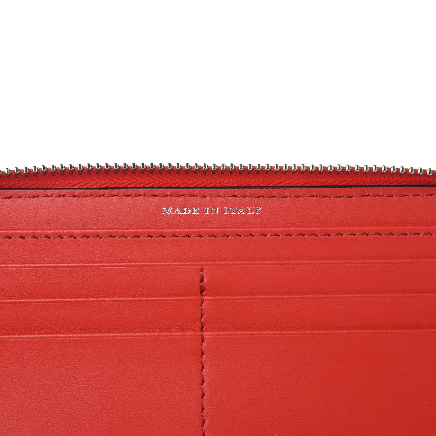 Burberry Haymarket Check Graffiti Print Zip Around Wallet Red 7 of 7