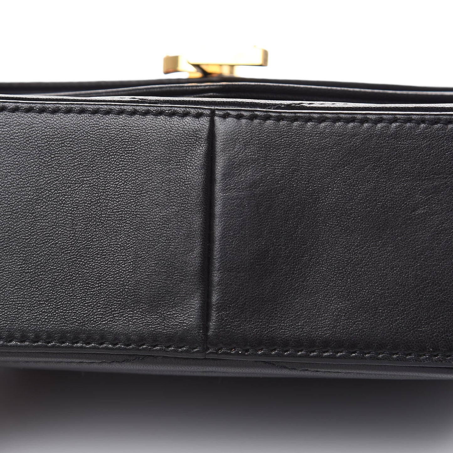 Lambskin Matelasse Chevron Monogram Small Sulpice Bag Black