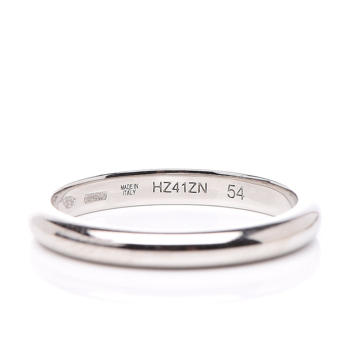 BVLGARI Platinum 2.65mm Fedi Wedding Ring 54 6.75