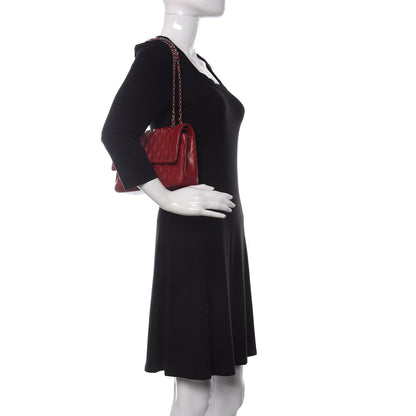 Chanel Caviar Quilted Medium Double Flap Red 2 of 13