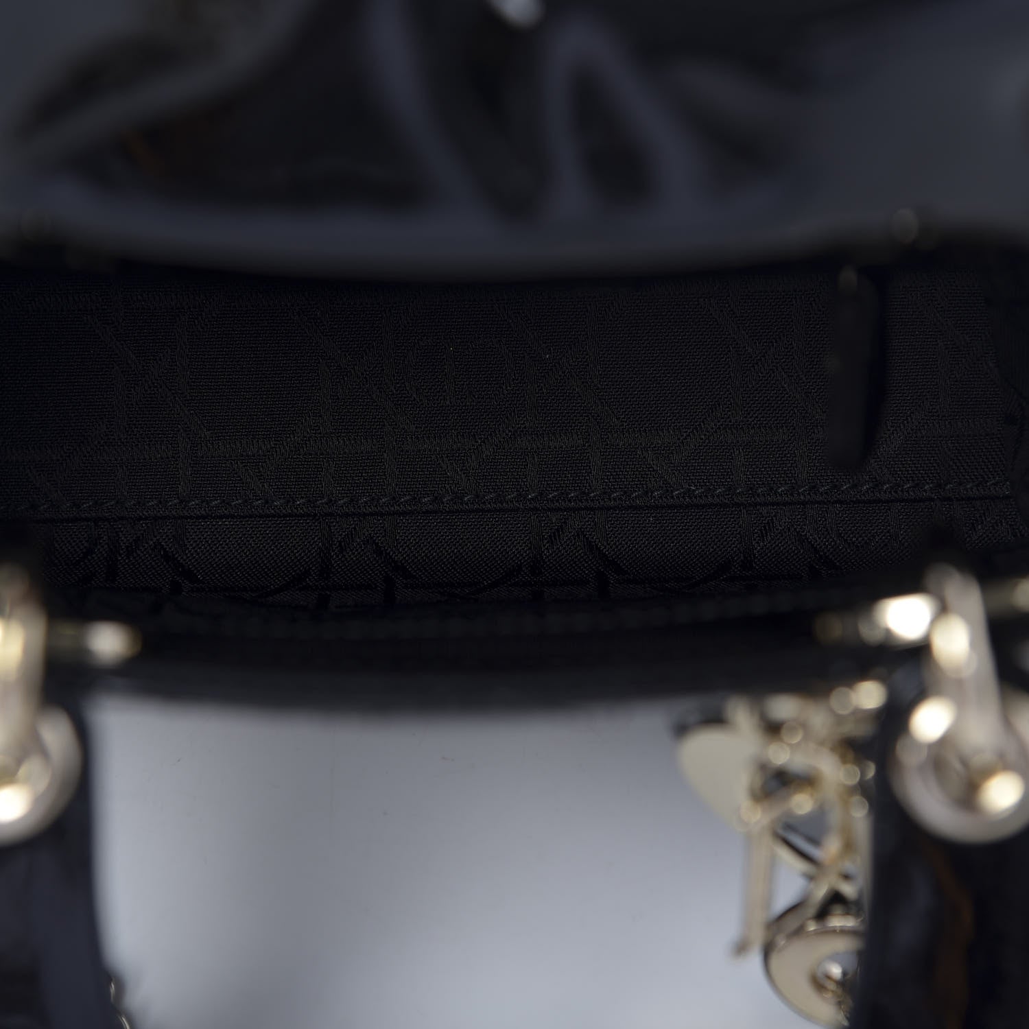 Christian Dior Patent Cannage Mini Lady Dior Black 7 of 9