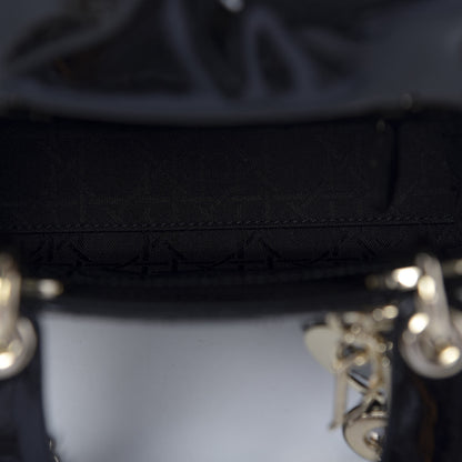 Christian Dior Patent Cannage Mini Lady Dior Black 7 of 9