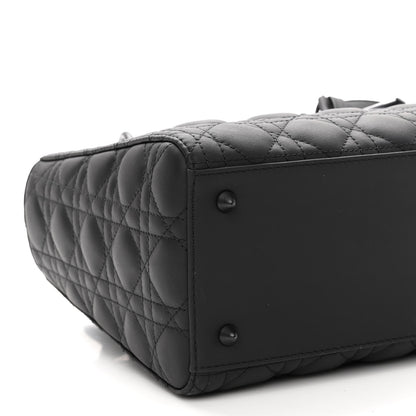 Christian Dior Ultra Matte Calfskin Cannage Medium Lady Dior Black 8 of 9
