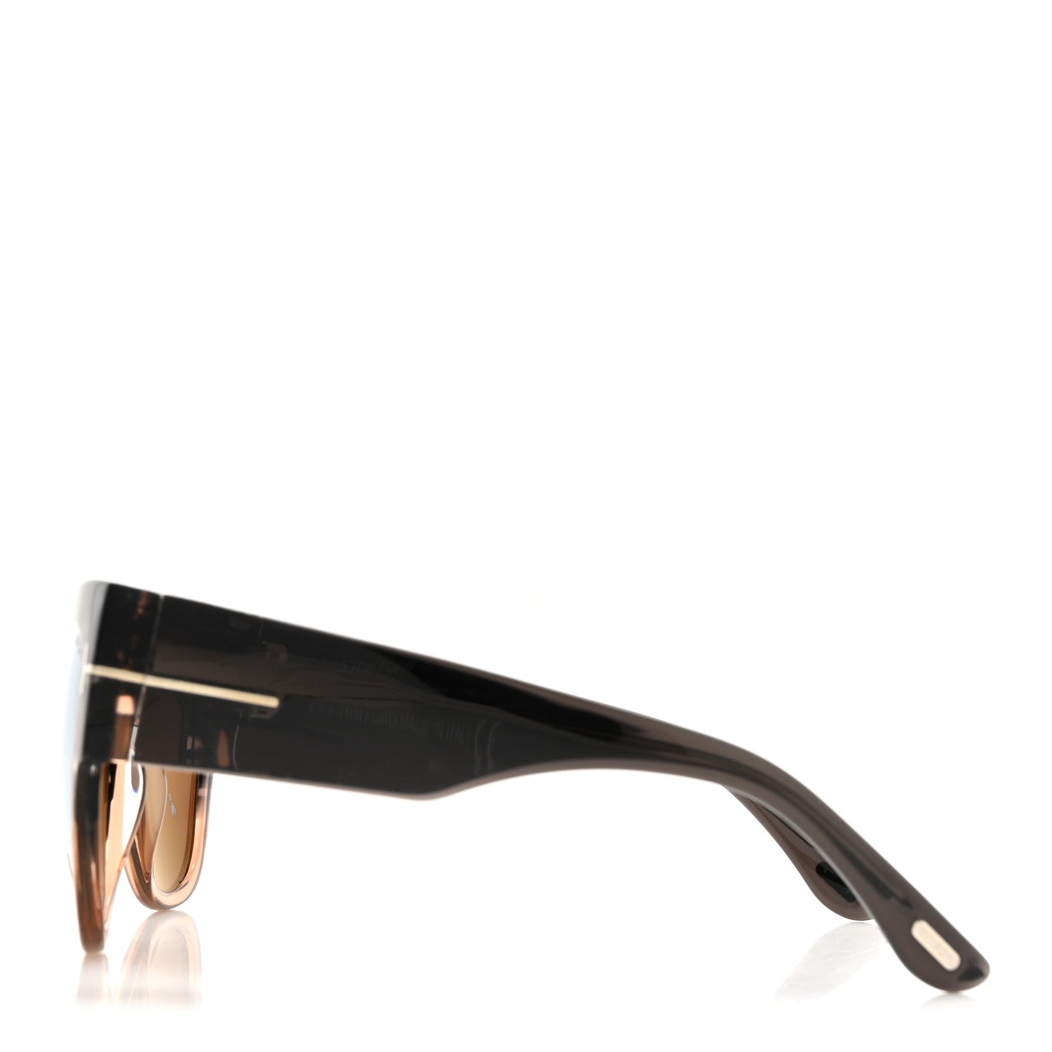 Tom Ford Acetate Anoushka Cat Eye Sunglasses TF371 Melange Grey Peach 3 of 9