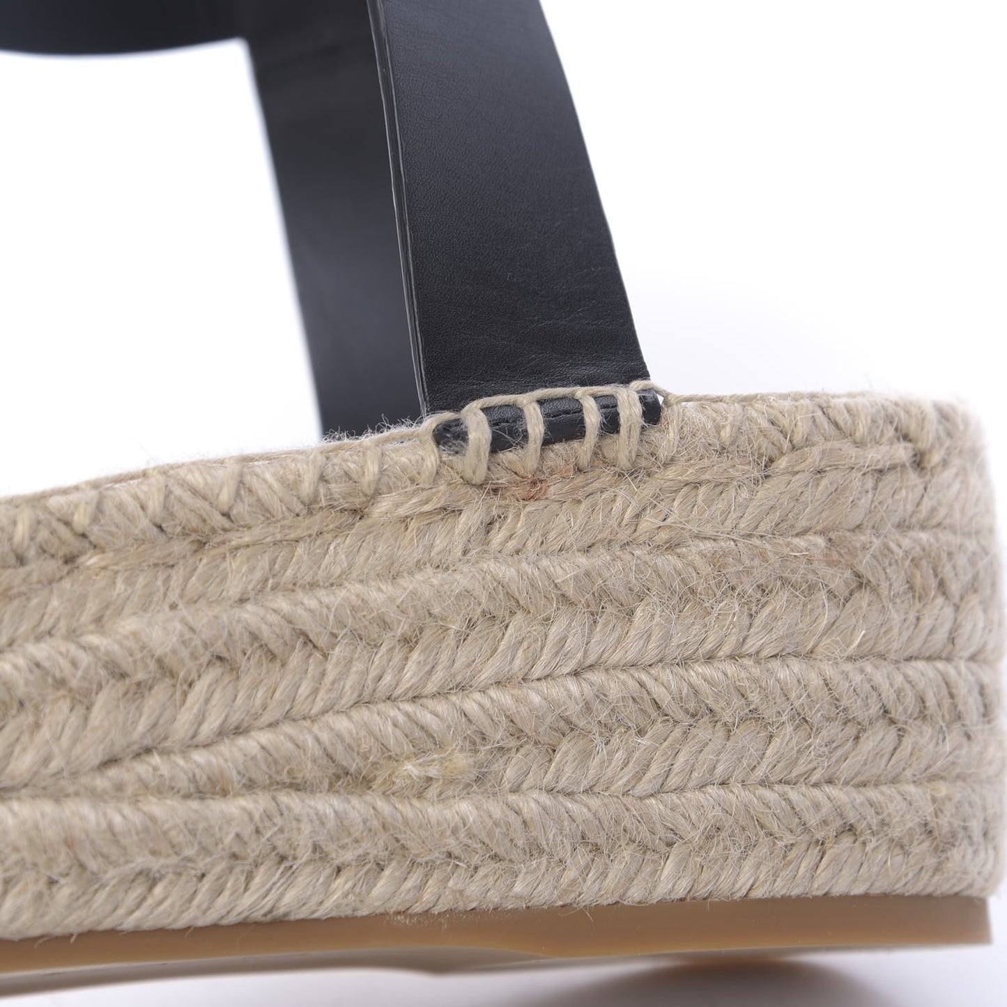 Calfskin D-Dior Espadrille Platform Sandals 37 Black
